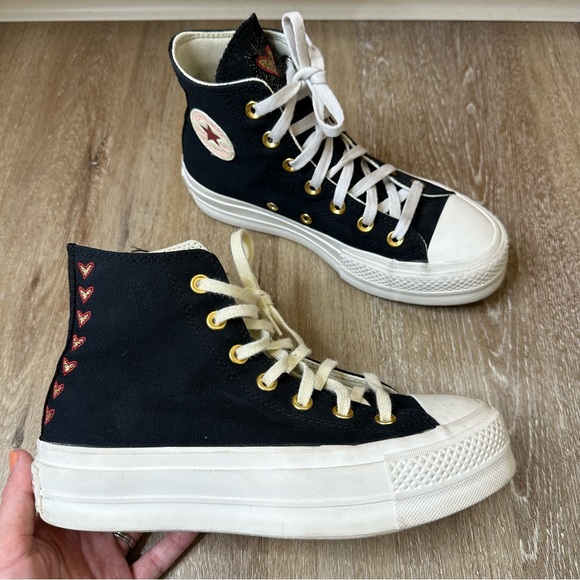 Converse Limited Edition Valentines Platform Sneakers - Picture 1 of 8